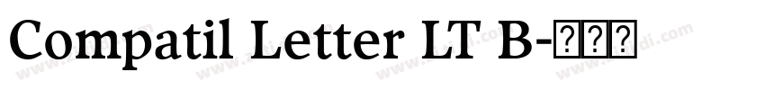 Compatil Letter LT B字体转换